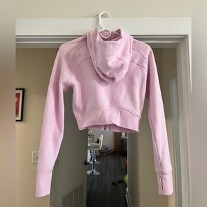 Lululemon Scuba Full-Zip Cropped Hoodie in Meadowsweet Pink - Size 6!